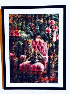 Regal Leopard Diamond Art | 12.5x17" Frame | Unique Handmade Gift | Wall Art